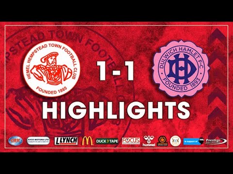 Highlights: Hemel Hempstead 1-1 Dulwich Hamlet