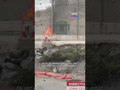 Fogatas de objetos que dejarían en la frontera para volver a Marruecos