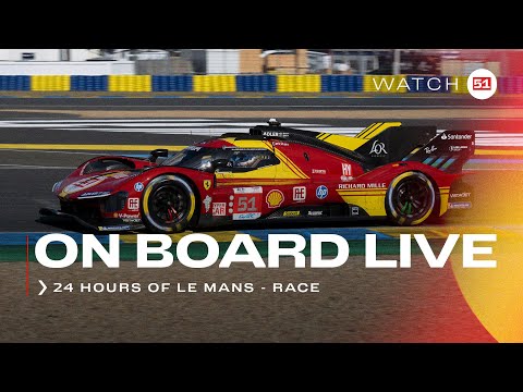 Onboard the #51 LIVE race action at 24H of Le Mans  2024 | Ferrari Hypercar Part 1