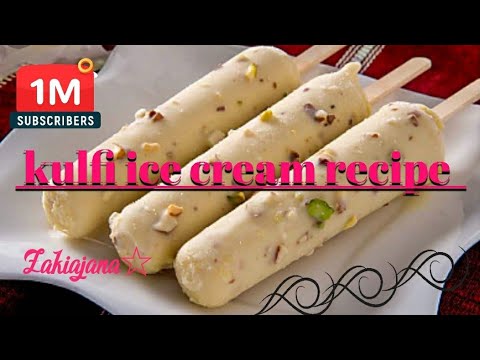 MALAI KULFI ICE CREAM~HOMEMADE~BY~ZAKIA JANA☆