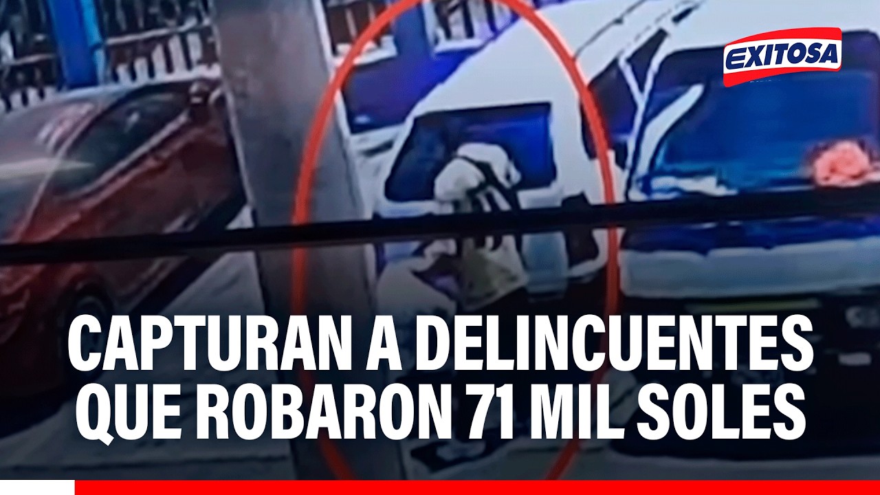 🔴🔵 Capturan a delincuentes que robaron 71 mil soles tras asesinar a seguridad de la E.T. Lipetsa