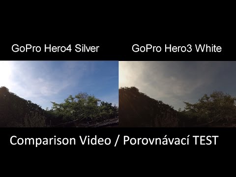 GoPro HERO4 Silver vs. GoPro HERO3 White (Video Comparison TEST) Porovnávací Video TEST - nEscafeX