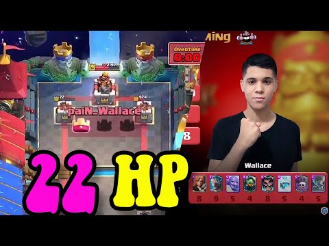 CRAZY 22HP  Wallace  vs Little Chen 👈 Nova Esport vs Pain Gaming Clash Royale League World Finals
