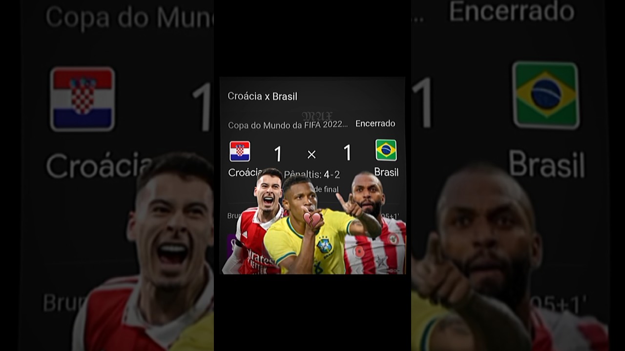 🇧🇷Brasil x croácia🇭🇷 #hearttrend #football #edit #brazil #viral #shorts