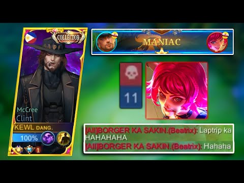 THIS BEATRIX CANT ACCEPT THAT HE CANNOT BEAT A CLINT IN GOLD LANE!🔥 ( must watch ) MLBB
