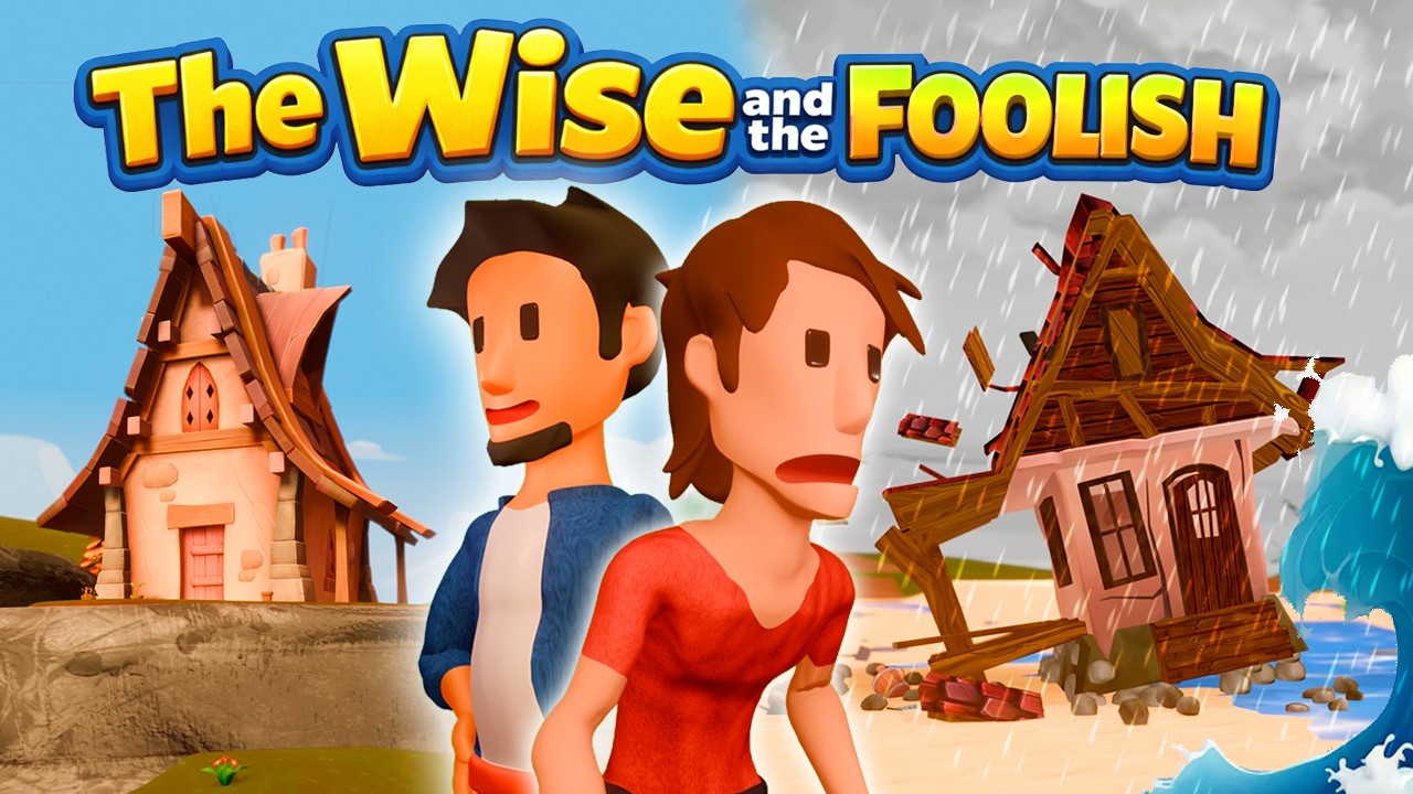 The WISE and the FOOLISH 🏠 House on the Rock or Sand? 🌧️ Bibtoons GO Animated Bible Stories