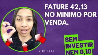 Fature no minimo 42,13 por Venda (Passo a Passo) Video 1