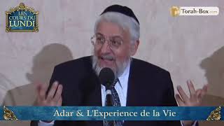 COURS DU LUNDI : ADAR & L'EXPERIENCE DE LA VIE (GRAND-RABBIN JOSEPH-'HAIM SITRUK)