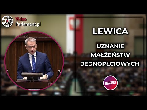 Lewica: uznanie małżeństw jednopłciowych - pytanie do ministra