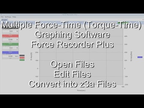 [Users Guide] Force Recorder Plus Open Files/Edit Files/Convert into z3a Files