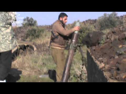 استهداف مقرات قوات النظام في تل الحارة في ريف درعا بواسطة قذائف الهاون من قبل كتيبة مدفعية سجيل