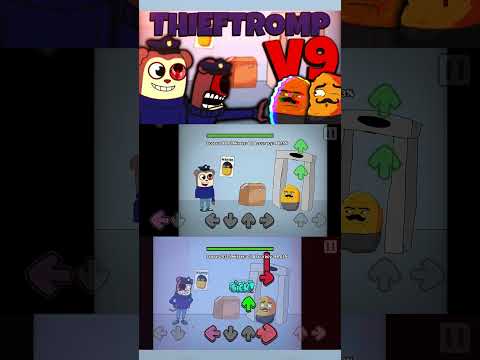 Friday Night Funkin' THIEFTROMP V9 FANMADE TWIDDLEFINGER MOD GEGAGEDIGEDAGEDA #shorts #maxdesignpro