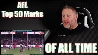 AMERICAN REACTS to Top 50 AFL Marks of All Time