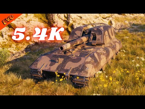 G.W. E 100 With 1 Hit Entire HP Enemy destroyed (5.4K) & T92 HMC  7.3K Dmg Arty World of Tanks