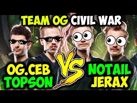 Og First Civil War On 7.20 Ceb Beastmaster Topson Drow Ranger Vs Notail Techies, JerAx Chen
