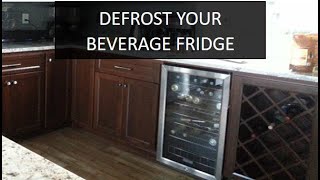 Defrost Your Beverage Fridge - Simple Maintenance