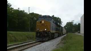 preview picture of video 'CSX Q041-13 Cartersville, GA July 14, 2012'