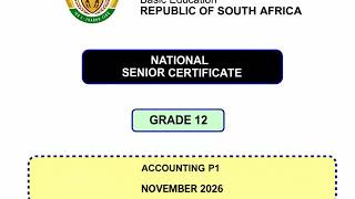 Grade 12 Accounting Term 4 | Trial Exam Paper 1 of 2026 [Full video Preparation]