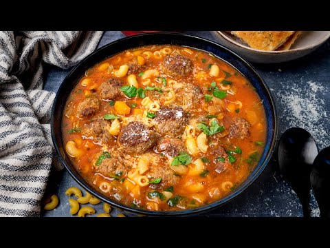 Easy Italian Meatball Soup