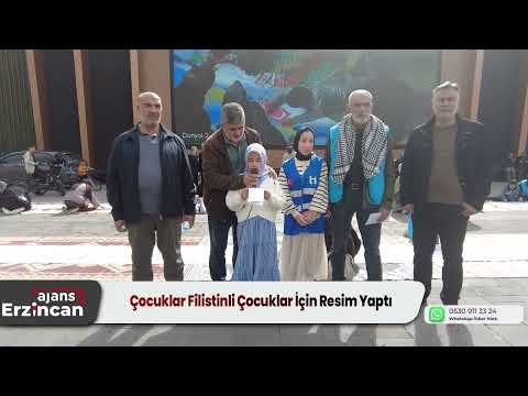 Çocuklar Filistinli Çocuklar İçin Resim Yaptı