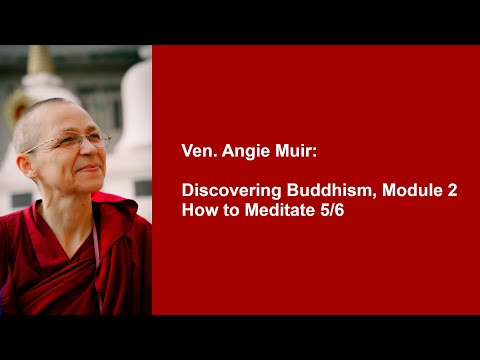 Ven. Angie Muir: Discovering Buddhism, Module 2 — How to Meditate 5/6