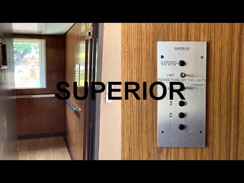 SUPER RARE Superior Hydraulic SCENIC Swing-Door Elevator - An Apartment Building - San Mateo, CA