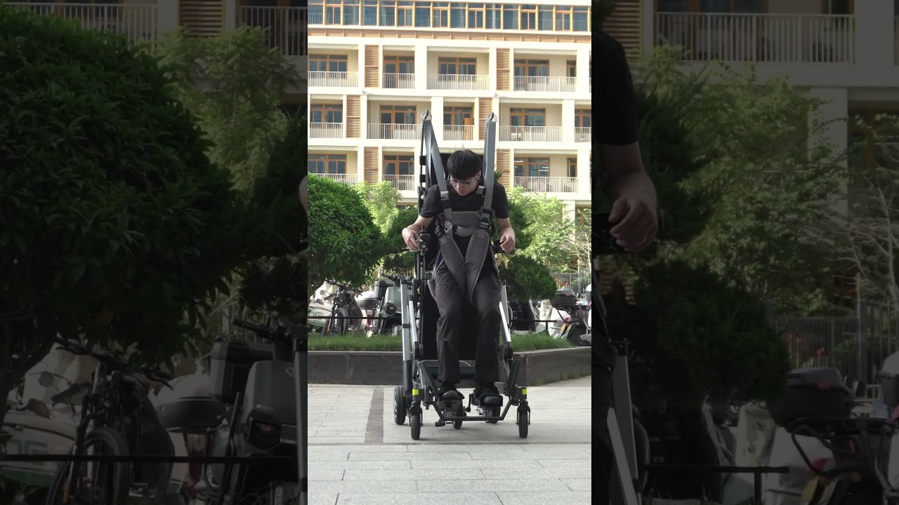 Standing Electric Wheelchair & Power Stand Up Walker - Sit to Stand Walking for Rehabilitation Trainer