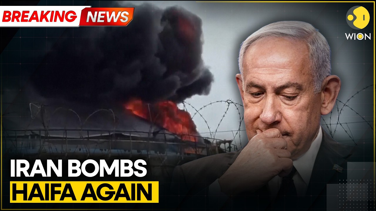 Watch Moment Iranian Missiles Struck Haifa Refinery, Israel's Biggest Oil Hub | WION BREAKING