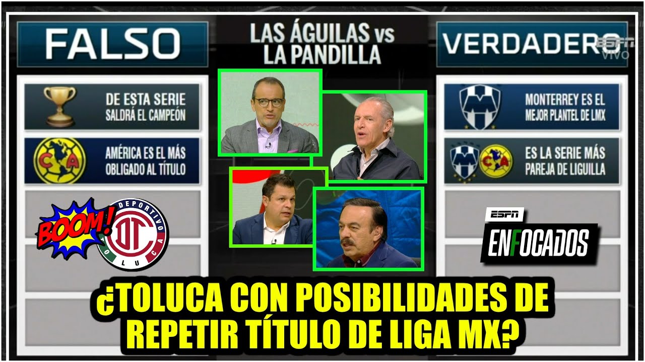 De la serie América vs Rayados NO SALDRÁ EL CAMPEÓN de LIGA MX. Sin duda, será el TOLUCA | Enfocados