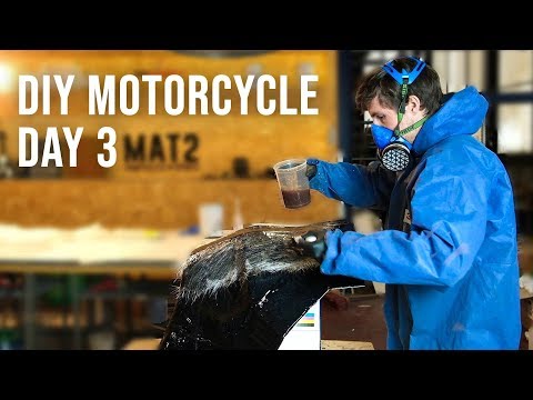 Making a Carbon Fiber Motorcycle Rally Fairing - DAY 3 Video
