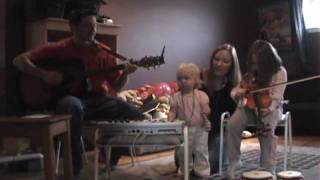 The Evans Clan - Jingle Bells (Take 1)  (Xmas 2009)