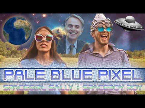 PALE BLUE PIXEL (Carl Sagan tribute) - Music Video 🚀🌌👽🎶