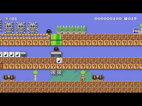 簡単爽快スピードラン　　最後のスターランがたまらんのじゃ by ゆうご - Super Mario Maker - No Commentary 1bw