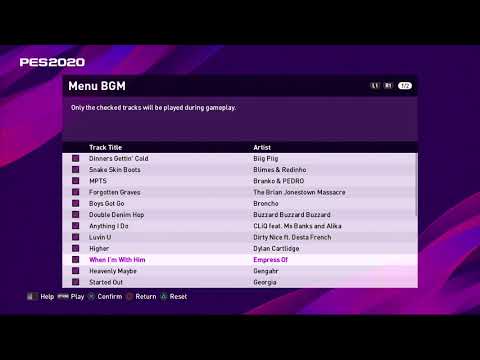 PES 2020 - Soundtrack List