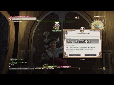 FINAL FANTASY XIV: A Realm Reborn - South Shroud Side Quest (Lv. 20) - Leves of Quarrymill