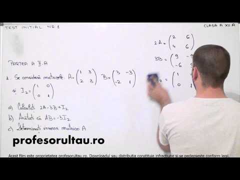 13   cls12   Test initial NR 1 - profesorultau.ro