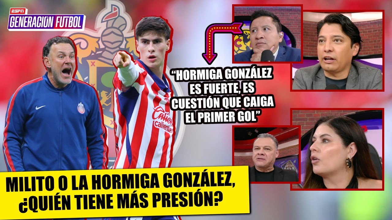 CHIVAS NO METE GOL ni en LEAGUES CUP ni LIGA MX ¿Presión sobre la HORMIGA o MILITO?  Generación F