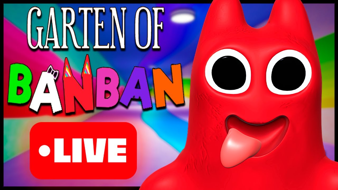 🔴Live Beneficente! Garten of Banban 0 AO VIVO! Gameplay completo até o final