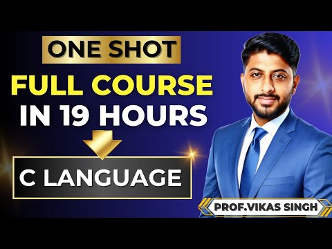 C Programming Full Tutorial in One Video (2024) | C full course