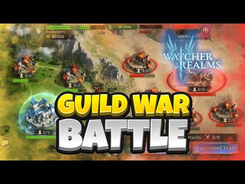 GUILD WAR BATTLE - First Impressions! [Watcher of Realms]