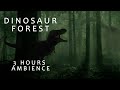 Dinosaur Forest - 3 hours - Dinosaur Ambience - Jurassic Park Ambience -  Dinosaur and Forest Sounds