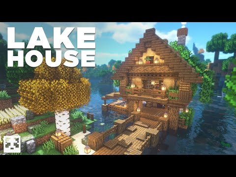 Minecraft | Lake House Tutorial [How to build]