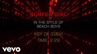 The Beach Boys - Surfer Girl (Karaoke)