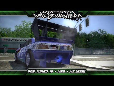 Need for Speed: Most Wanted Mod Showcase - Peugeot 405 Turbo 16 + Toyota MR2 + BMW M3 (E36)