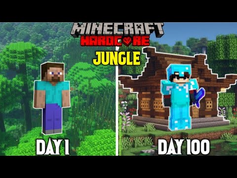 I Survived 100 Days In Jungle Only World In Minecraft HardCore (Hindi) | LordN Gaming