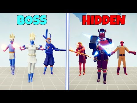 NEW HIDDEN UNITS vs BOSS UNITS - Totally Accurate Battle Simulator TABS