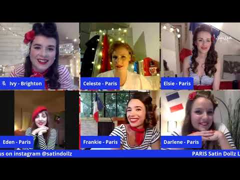 SATIN DOLLZ LIVE STREAM: Paris Satin Dollz Celebrate Bastille Day