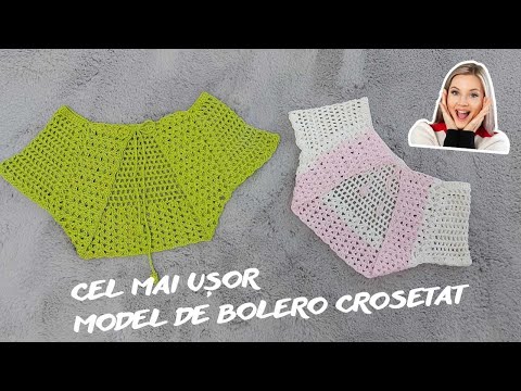 Bolero crosetat Marisa Partea a-II-a