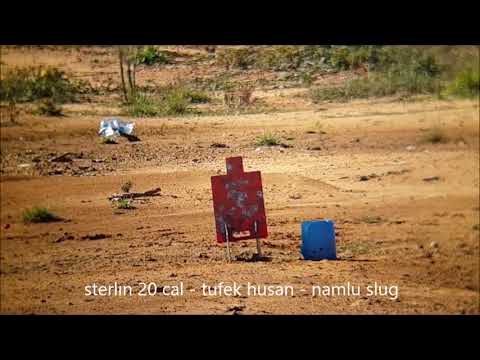 12 ve 20 kalibre tek kurşun atışları ağır çekim