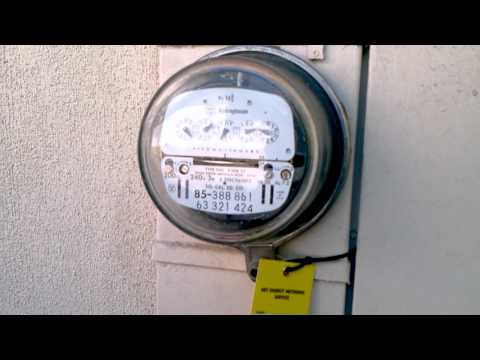 Meter Spinning backwards